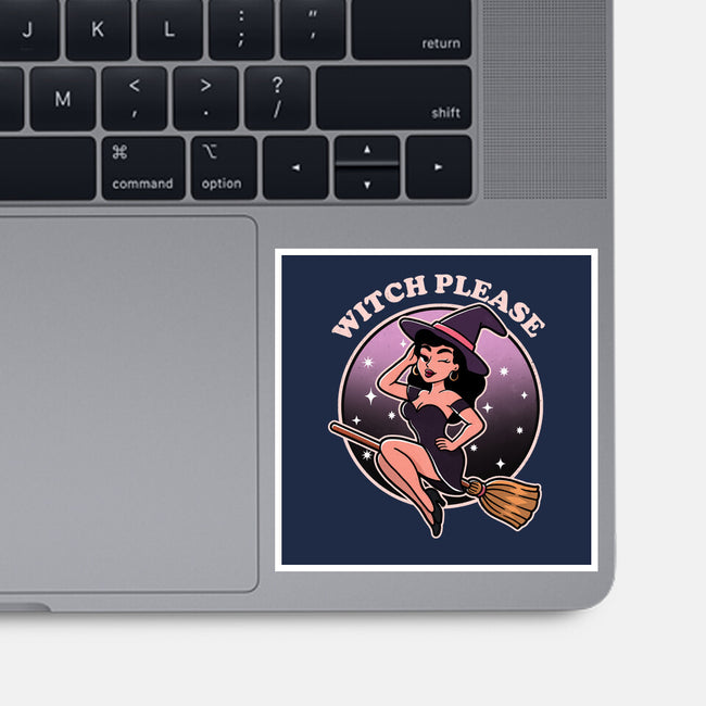 Spooky Witch Please-None-Glossy-Sticker-fanfreak1
