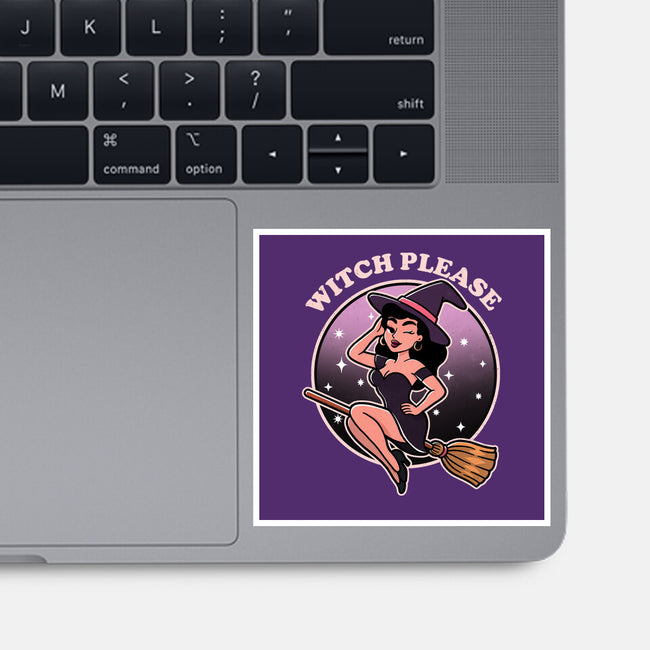 Spooky Witch Please-None-Glossy-Sticker-fanfreak1
