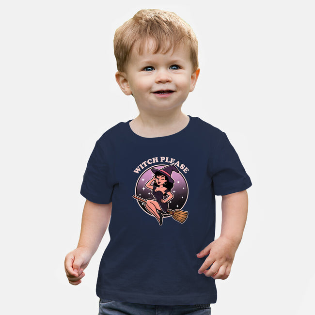 Spooky Witch Please-Baby-Basic-Tee-fanfreak1