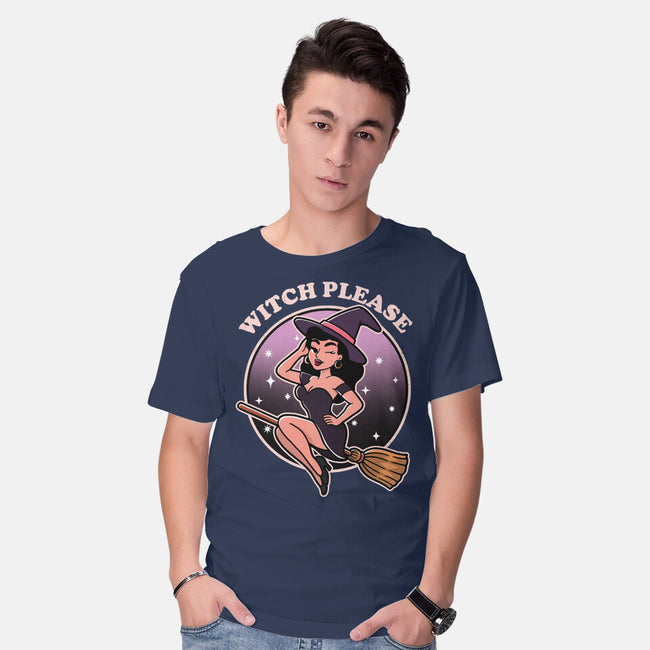 Spooky Witch Please-Mens-Basic-Tee-fanfreak1