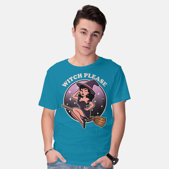 Spooky Witch Please-Mens-Basic-Tee-fanfreak1