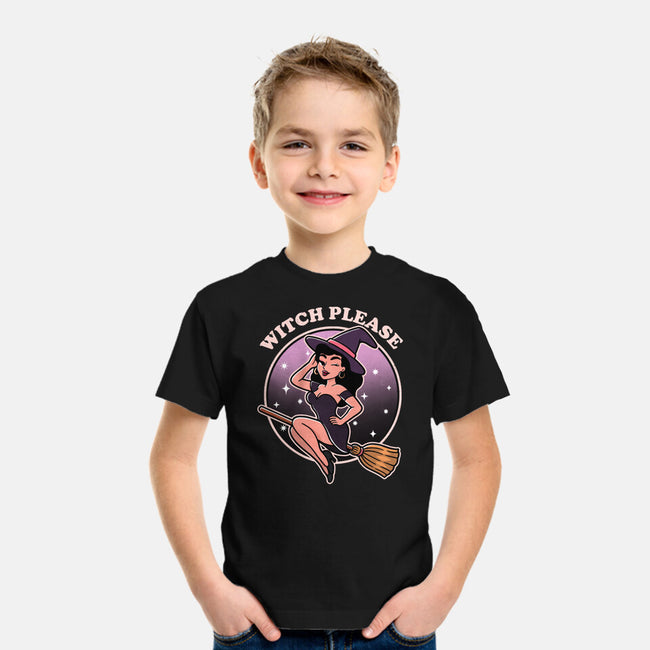 Spooky Witch Please-Youth-Basic-Tee-fanfreak1