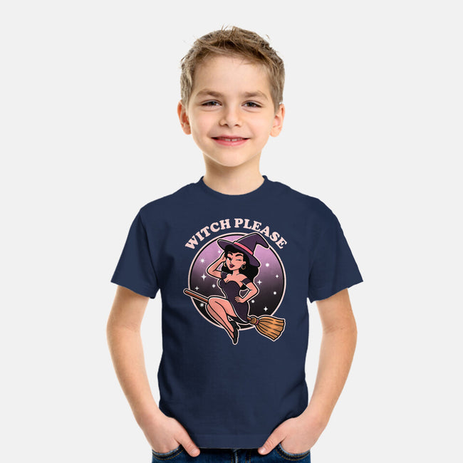 Spooky Witch Please-Youth-Basic-Tee-fanfreak1