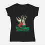 Sword In The Stone-Womens-V-Neck-Tee-Betmac