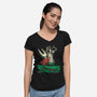 Sword In The Stone-Womens-V-Neck-Tee-Betmac