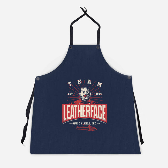 Team Leatherface-Unisex-Kitchen-Apron-Getsousa!