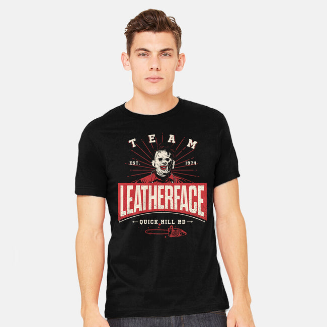Team Leatherface-Mens-Heavyweight-Tee-Getsousa!