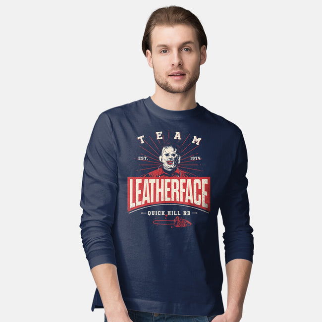 Team Leatherface-Mens-Long Sleeved-Tee-Getsousa!