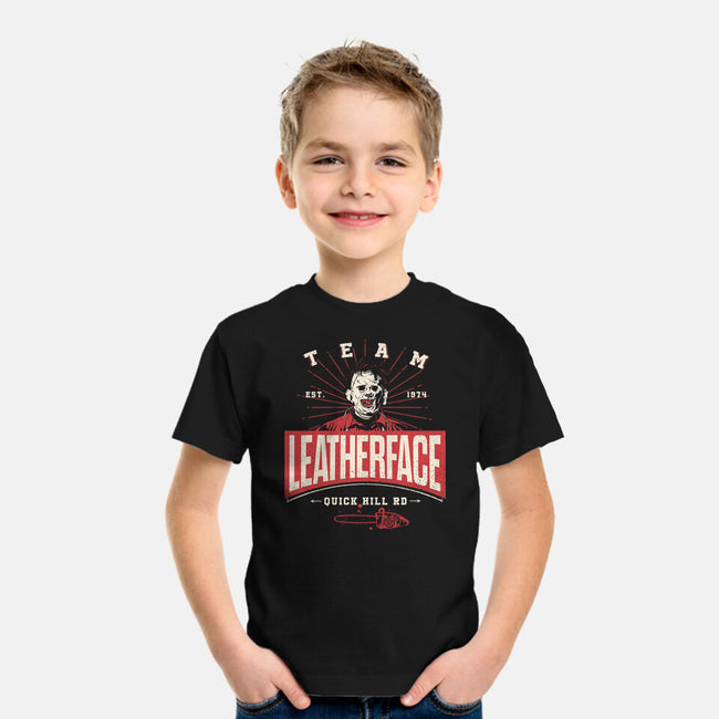 Team Leatherface-Youth-Basic-Tee-Getsousa!