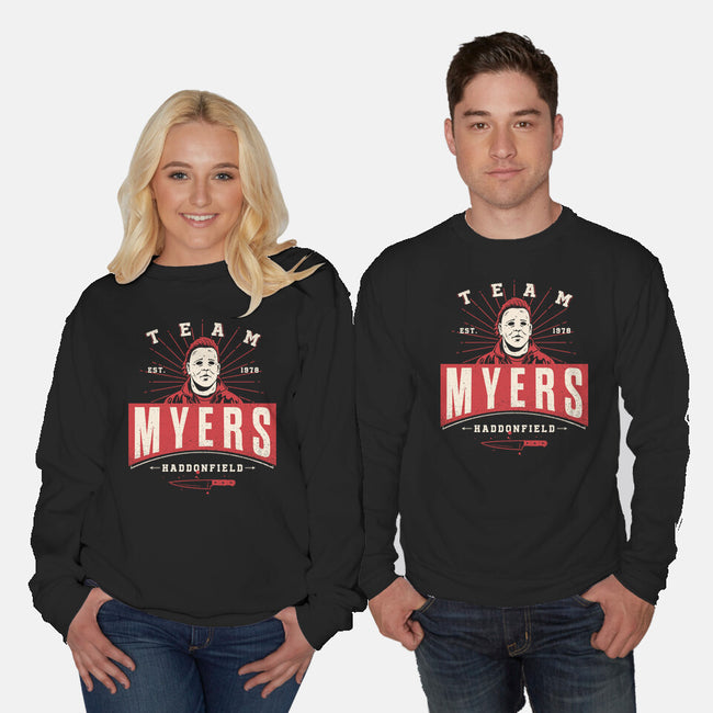 Team Myers-Unisex-Crew Neck-Sweatshirt-Getsousa!