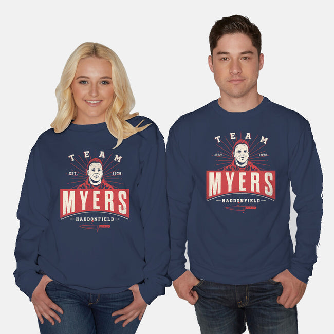 Team Myers-Unisex-Crew Neck-Sweatshirt-Getsousa!