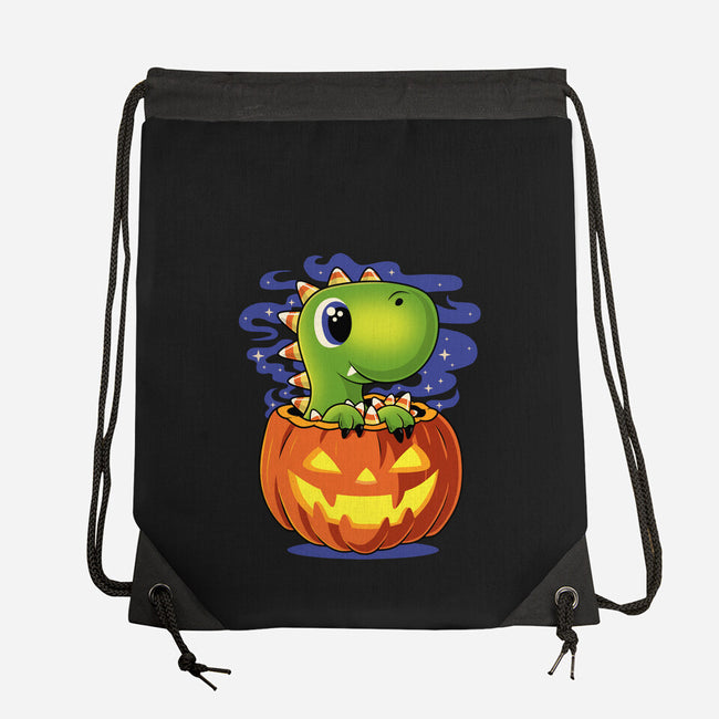 Trick Or T-Rex-None-Drawstring-Bag-erion_designs