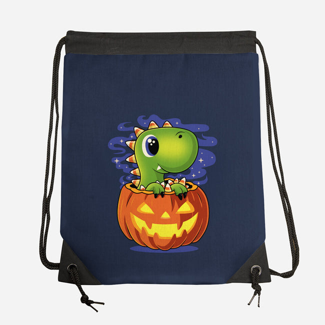Trick Or T-Rex-None-Drawstring-Bag-erion_designs
