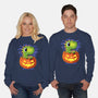 Trick Or T-Rex-Unisex-Crew Neck-Sweatshirt-erion_designs