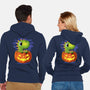 Trick Or T-Rex-Unisex-Zip-Up-Sweatshirt-erion_designs