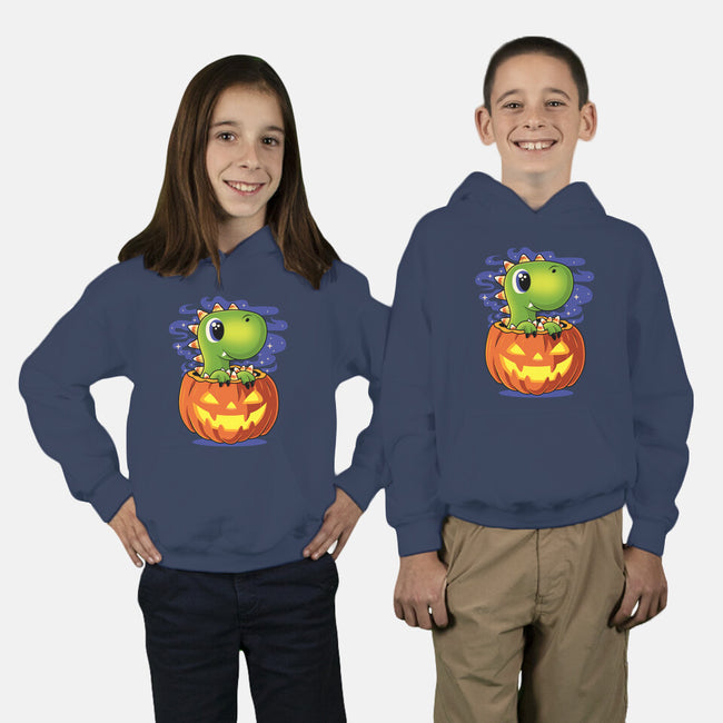 Trick Or T-Rex-Youth-Pullover-Sweatshirt-erion_designs