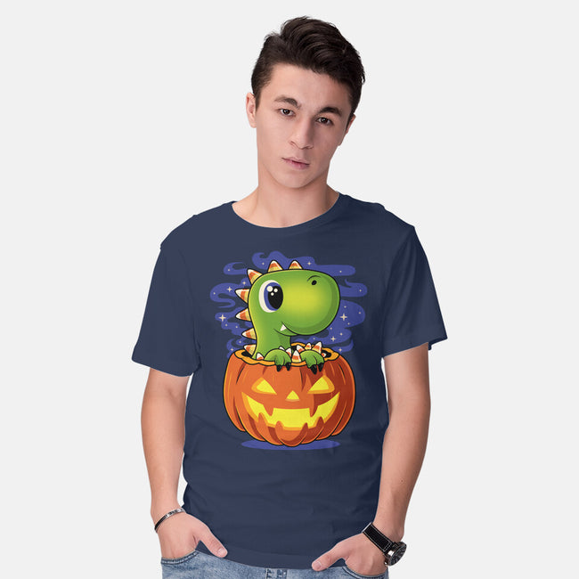Trick Or T-Rex-Mens-Basic-Tee-erion_designs