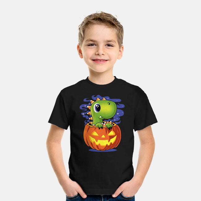 Trick Or T-Rex-Youth-Basic-Tee-erion_designs