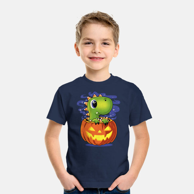 Trick Or T-Rex-Youth-Basic-Tee-erion_designs