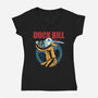 Duck Bill-Womens-V-Neck-Tee-glitchygorilla
