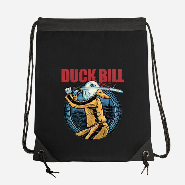 Duck Bill-None-Drawstring-Bag-glitchygorilla