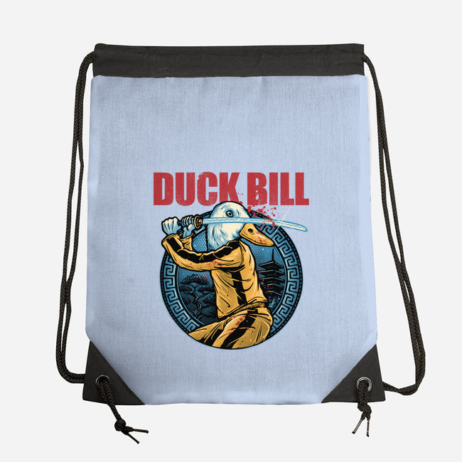Duck Bill-None-Drawstring-Bag-glitchygorilla