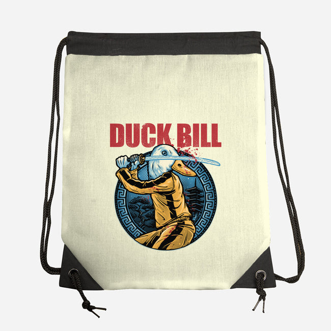 Duck Bill-None-Drawstring-Bag-glitchygorilla