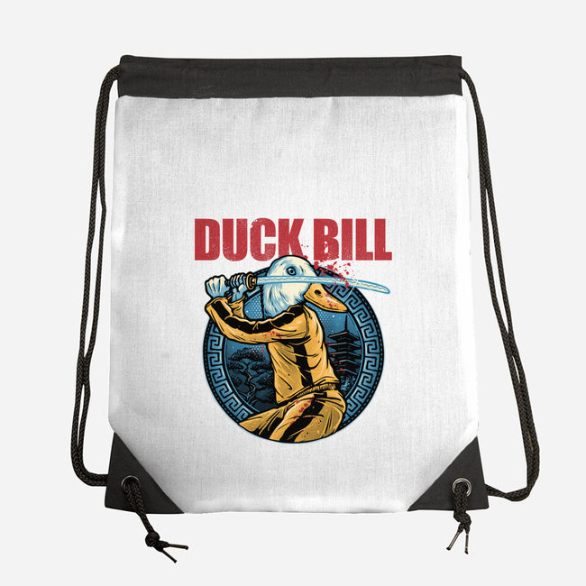 Duck Bill-None-Drawstring-Bag-glitchygorilla