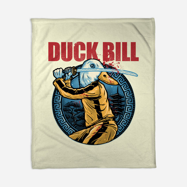 Duck Bill-None-Fleece-Blanket-glitchygorilla