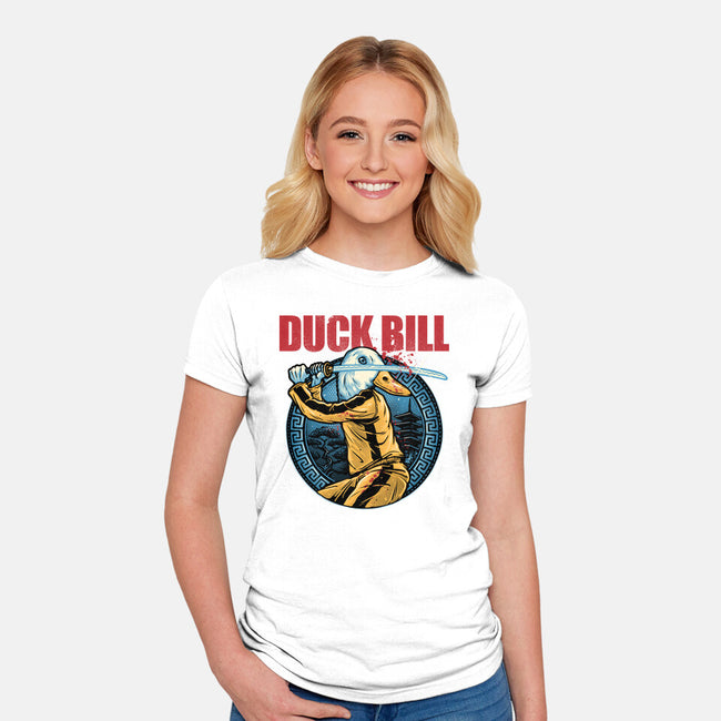 Duck Bill-Womens-Fitted-Tee-glitchygorilla