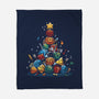 Xmas Tree Dice-None-Fleece-Blanket-Vallina84