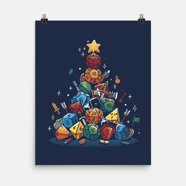 Xmas Tree Dice-None-Matte-Poster-Vallina84