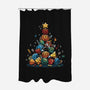 Xmas Tree Dice-None-Polyester-Shower Curtain-Vallina84