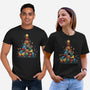 Xmas Tree Dice-Unisex-Basic-Tee-Vallina84