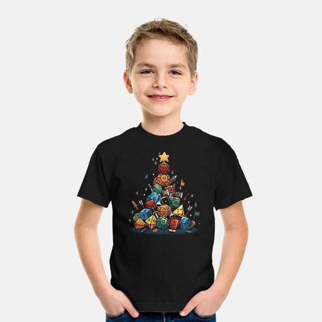 Xmas Tree Dice-Youth-Basic-Tee-Vallina84