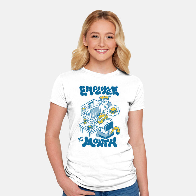 The Employee Of The Month-Womens-Fitted-Tee-Henrique Torres