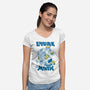 The Employee Of The Month-Womens-V-Neck-Tee-Henrique Torres