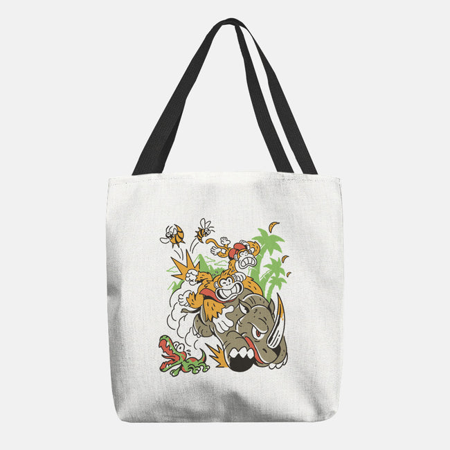 Jungle Rush-None-Basic Tote-Bag-Henrique Torres