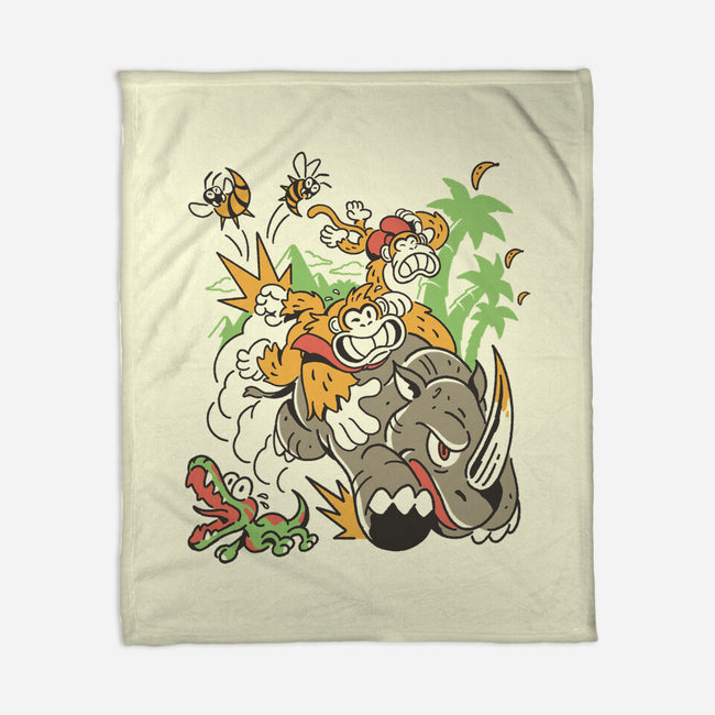 Jungle Rush-None-Fleece-Blanket-Henrique Torres