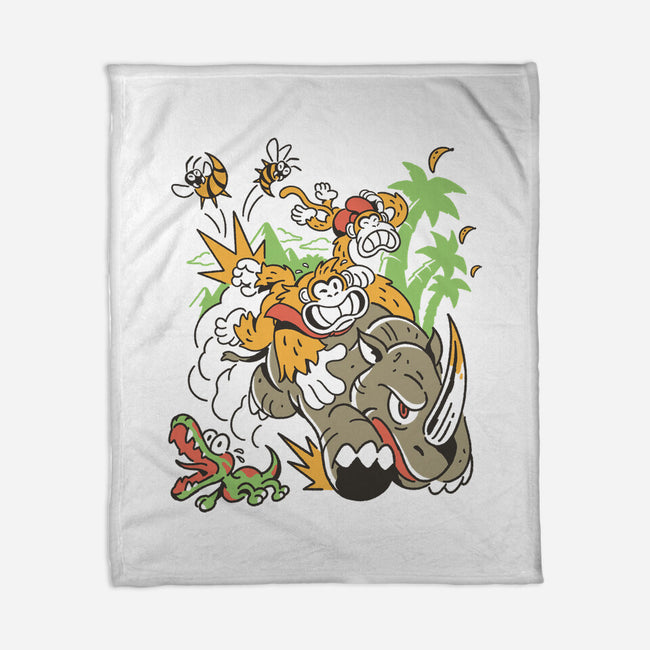 Jungle Rush-None-Fleece-Blanket-Henrique Torres