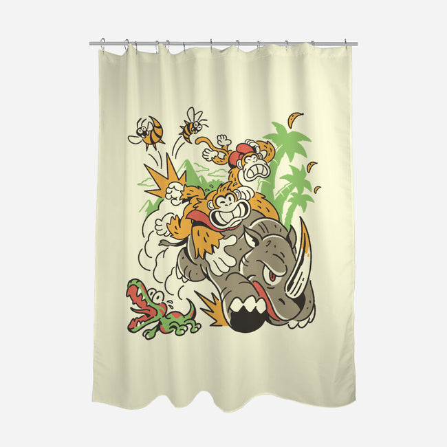 Jungle Rush-None-Polyester-Shower Curtain-Henrique Torres