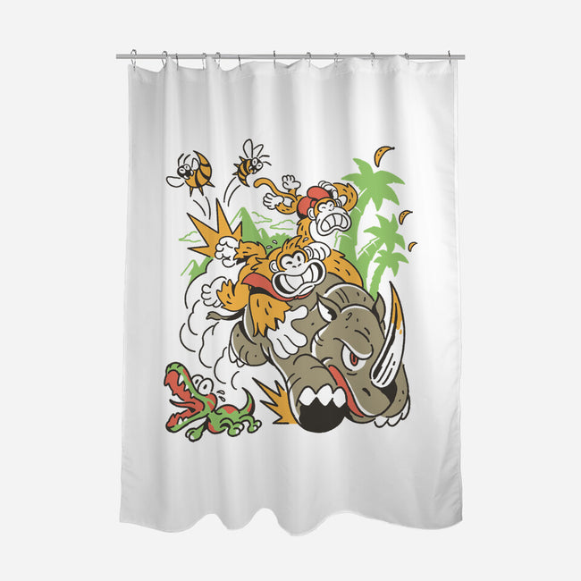 Jungle Rush-None-Polyester-Shower Curtain-Henrique Torres