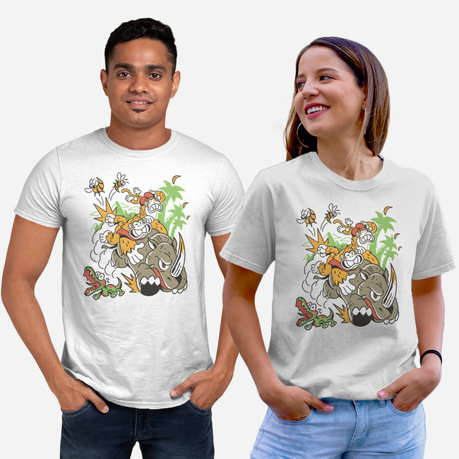 Jungle Rush-Unisex-Basic-Tee-Henrique Torres