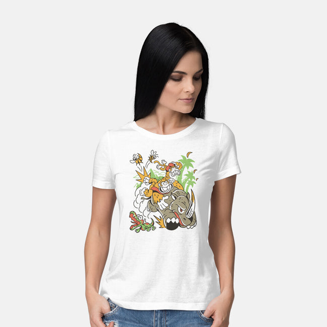 Jungle Rush-Womens-Basic-Tee-Henrique Torres