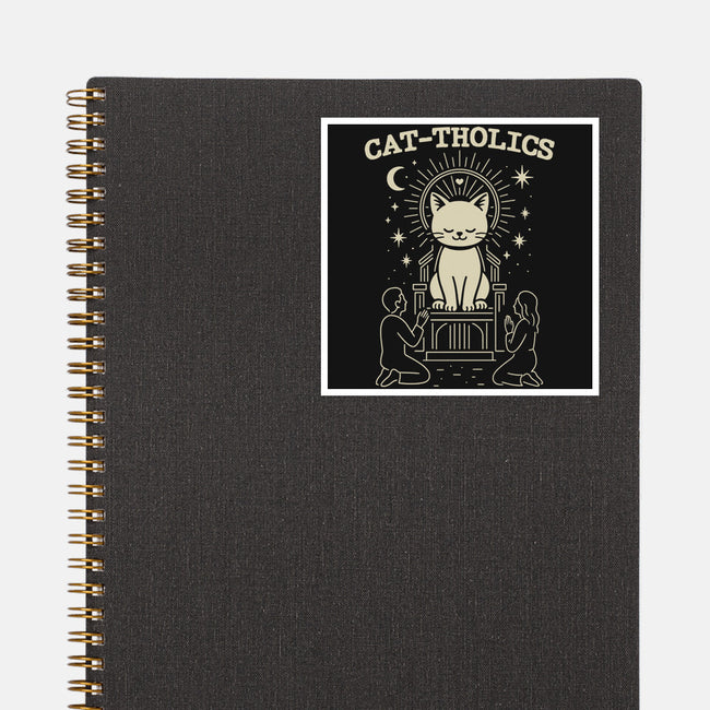 Cattholics-None-Glossy-Sticker-fanfabio