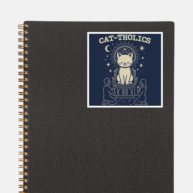 Cattholics-None-Glossy-Sticker-fanfabio