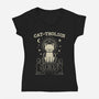 Cattholics-Womens-V-Neck-Tee-fanfabio