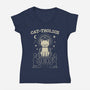 Cattholics-Womens-V-Neck-Tee-fanfabio