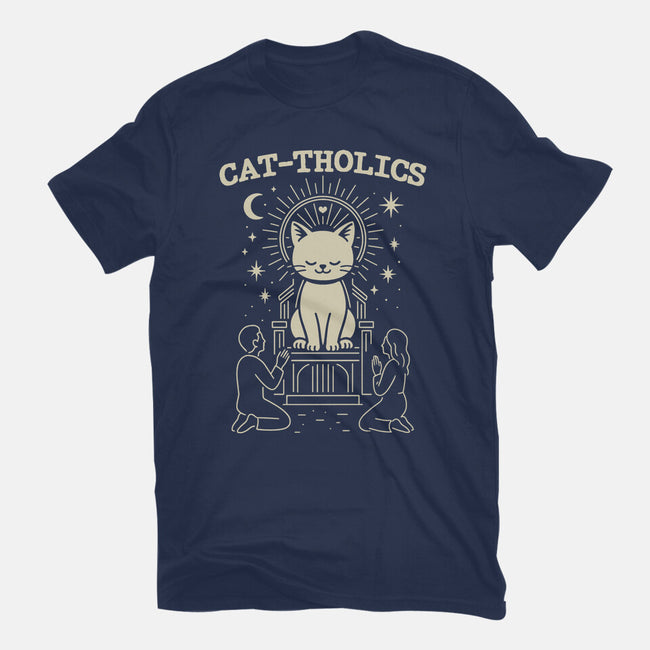 Cattholics-Womens-Fitted-Tee-fanfabio