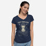 Cattholics-Womens-V-Neck-Tee-fanfabio